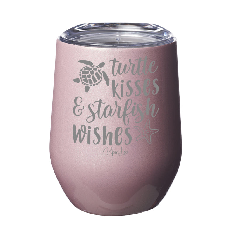 Clearance | Turtle Kisses And Starfish Wishes Laser Etched Tumbler