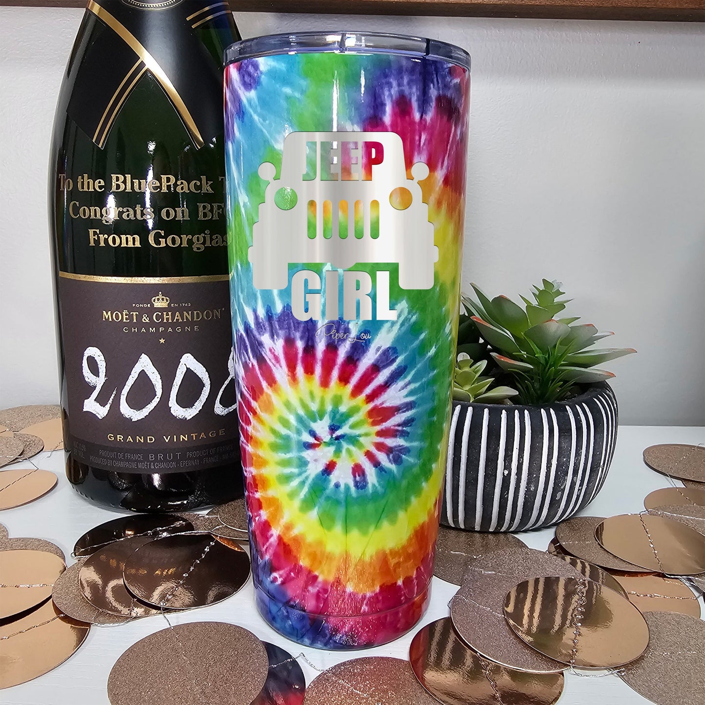 Clearance | Tie Dye | Jeep Girl Laser Etched Tumbler