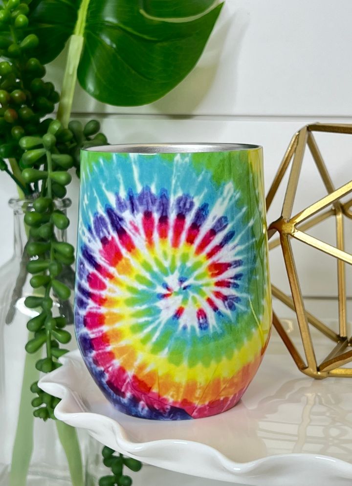 Clearance | Piper Lou Tie Dye Wine Cup
