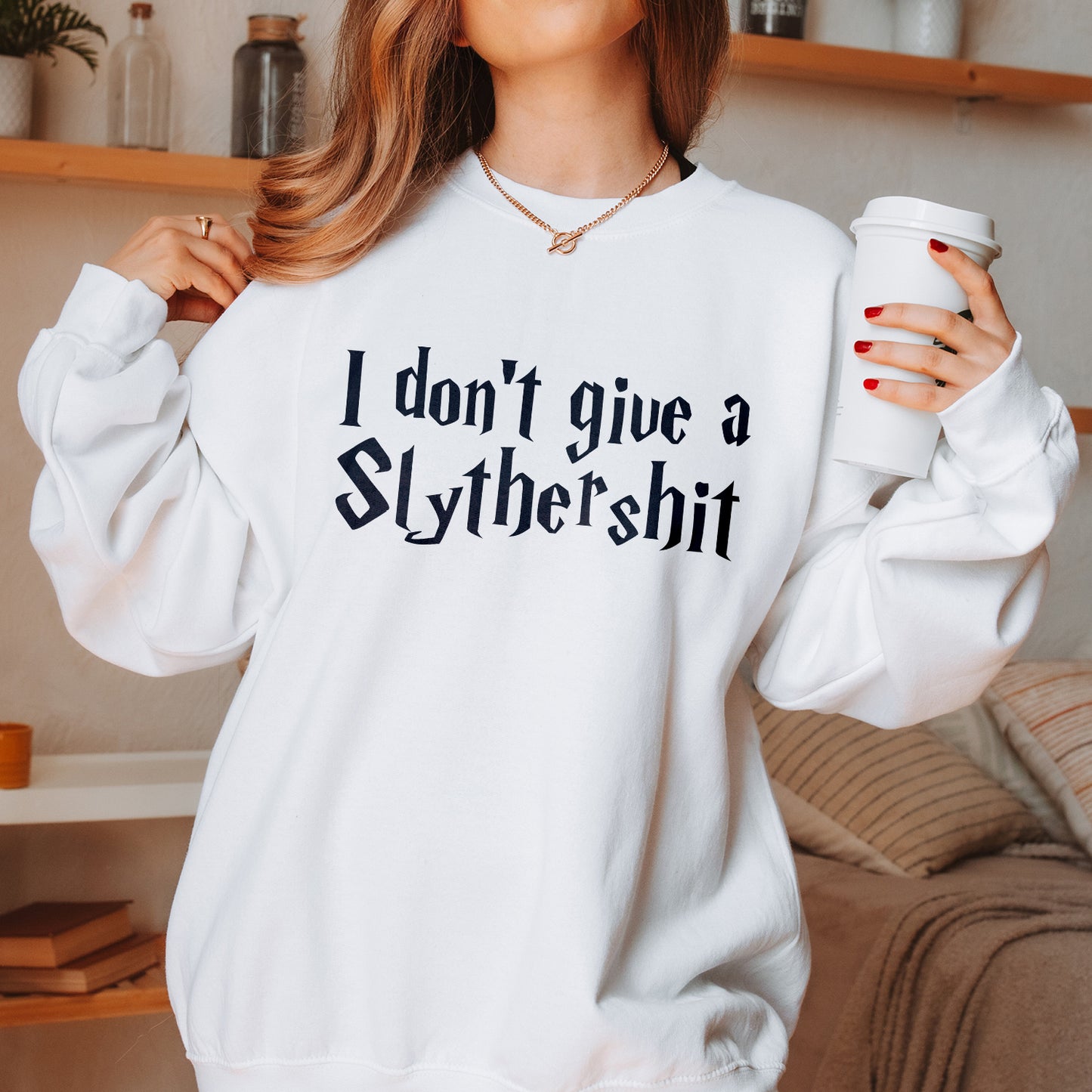 Clearance | I Don't Give a Slythershit Crewneck