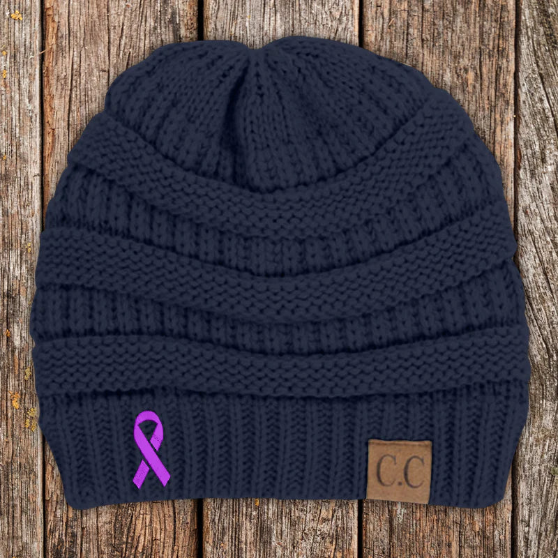 Clearance | Alzheimer's Awareness Ribbon Beanie