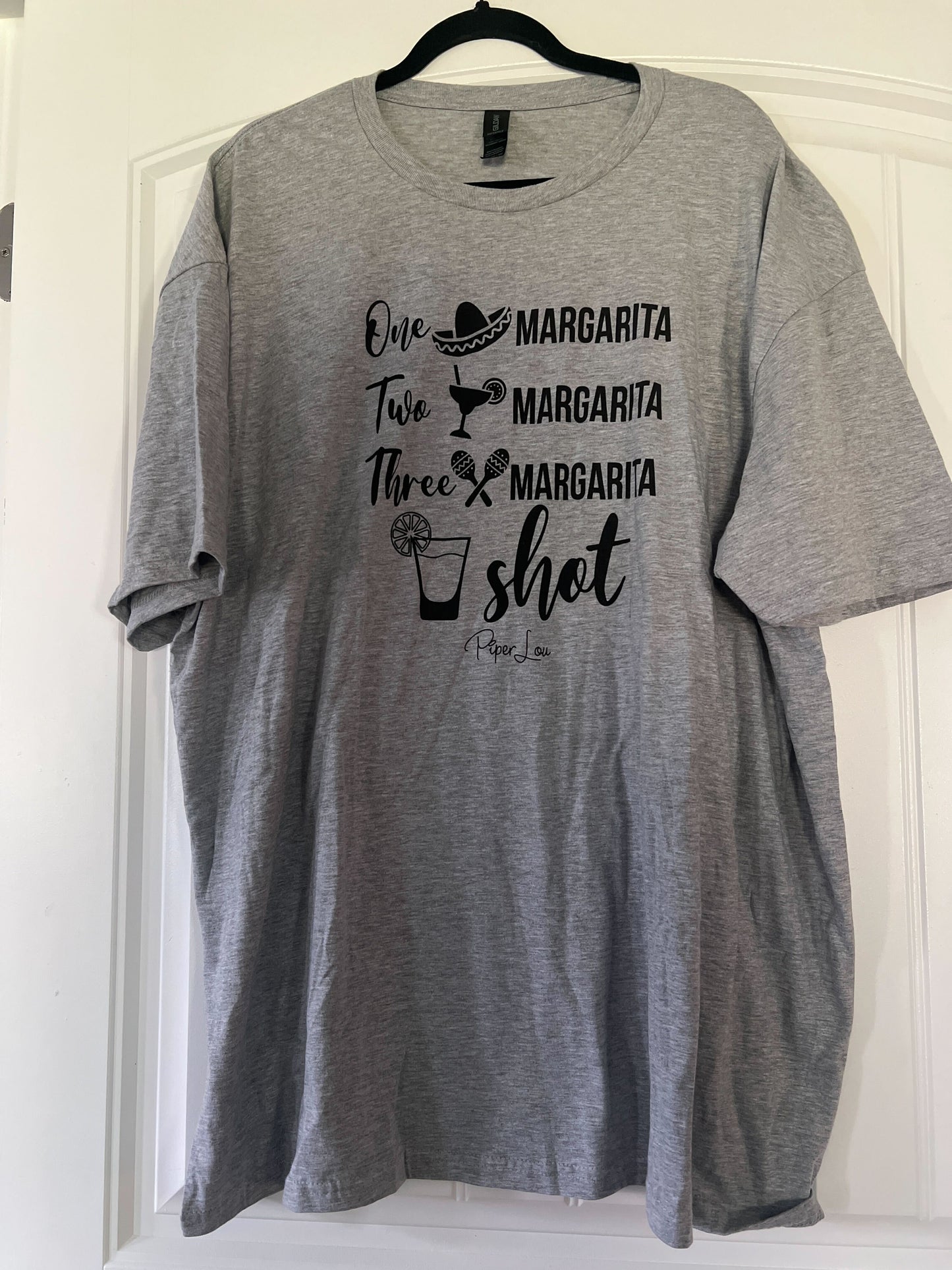 Clearance | One Margarita Two Margarita Three Margarita Shot Softstyle Tee