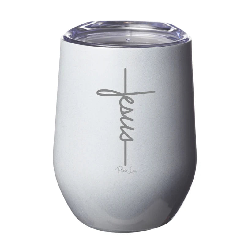 Clearance | Jesus Cross 12oz Stemless Wine Cup
