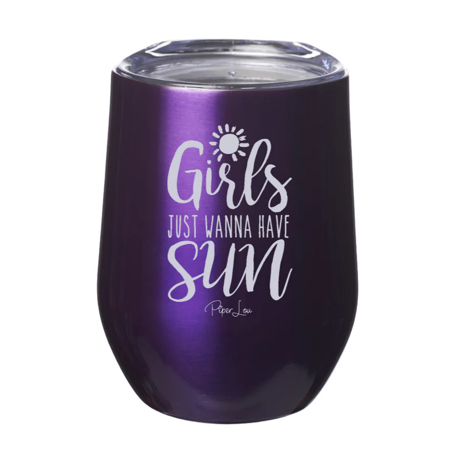 Clearance | Girls Just Wanna Have Sun Laser Etched Tumbler