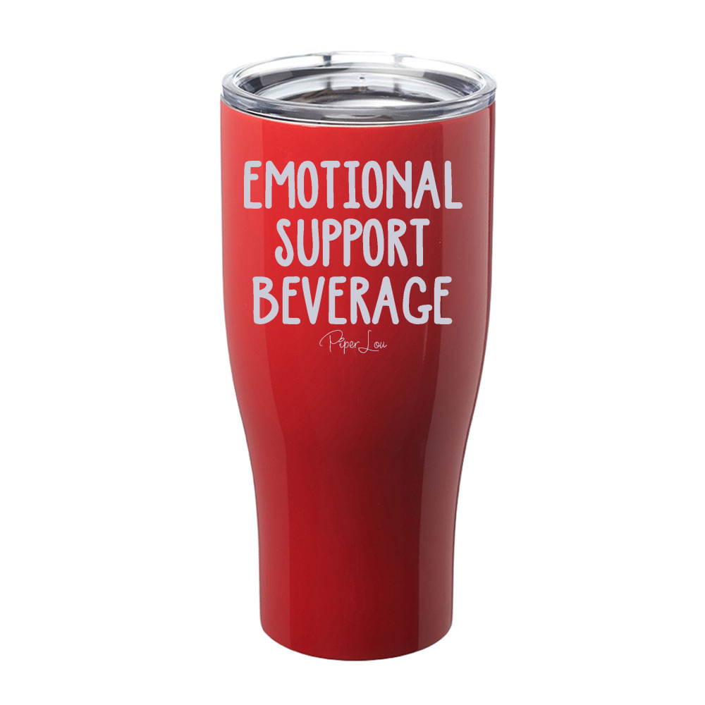 Clearance | Emotional Support Beverage 27oz Laser Etched Tumbler