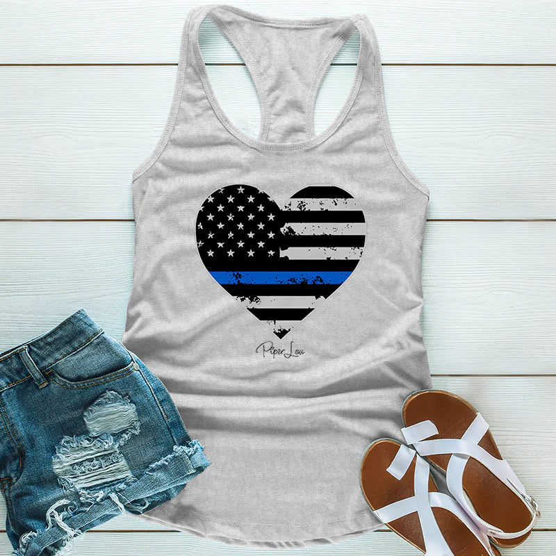 Clearance | Police Flag Heart