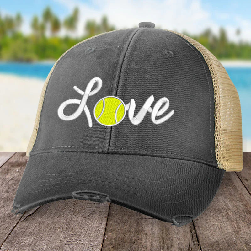 Clearance | Cursive Love Tennis Hat