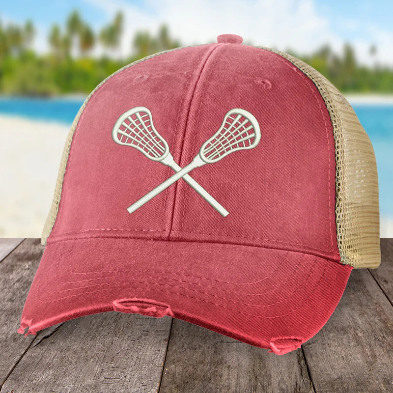 Clearance | Crossed Lacrosse Sticks Hat