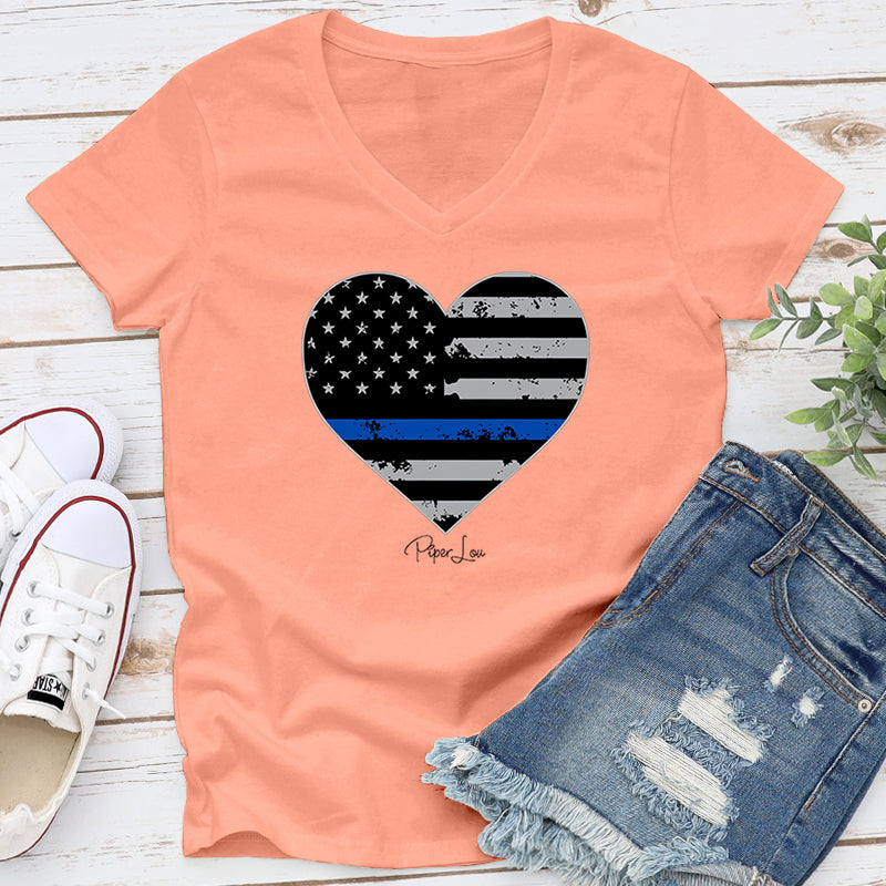 Clearance | Police Flag Heart