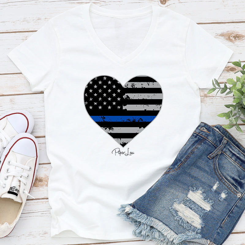 Clearance | Police Flag Heart
