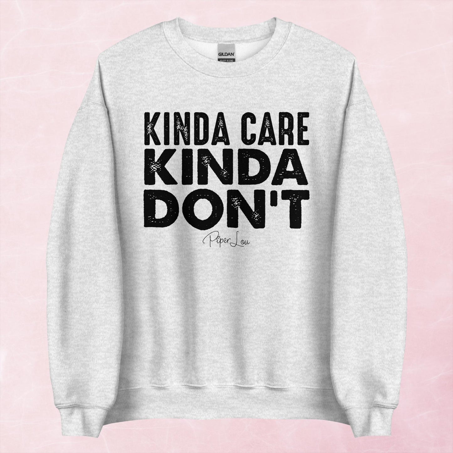 Clearance | Kinda Care Kinda Don't Color Crewneck