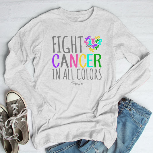 Clearance | Fight Cancer In All Colors Long Sleeve Tee