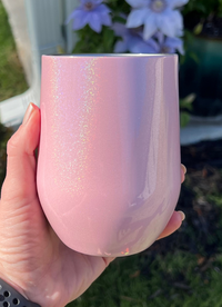 Clearance | Piper Lou Sparkle Pink 12oz Wine Cup