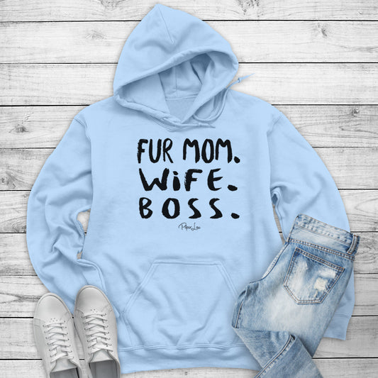 Clearance | Fur Mom Wife Boss Hoodie