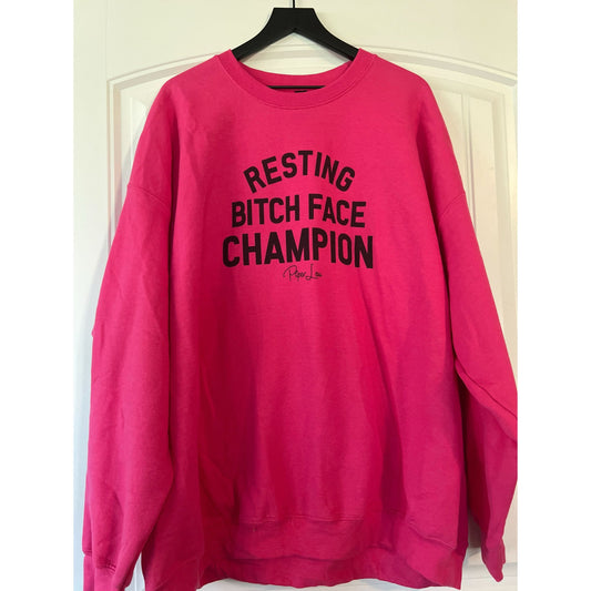 Clearance | Resting Bitch Face Champion Crewneck