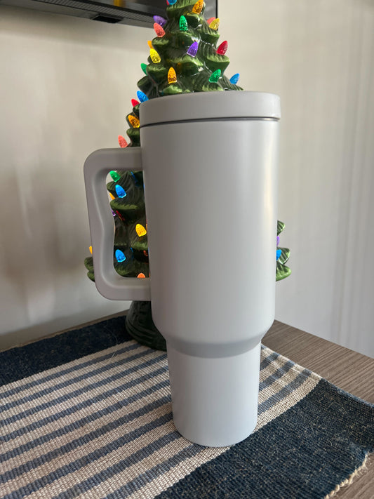 Clearance | Piper Lou Grey Twist Top 40oz Tumbler (No Straw)