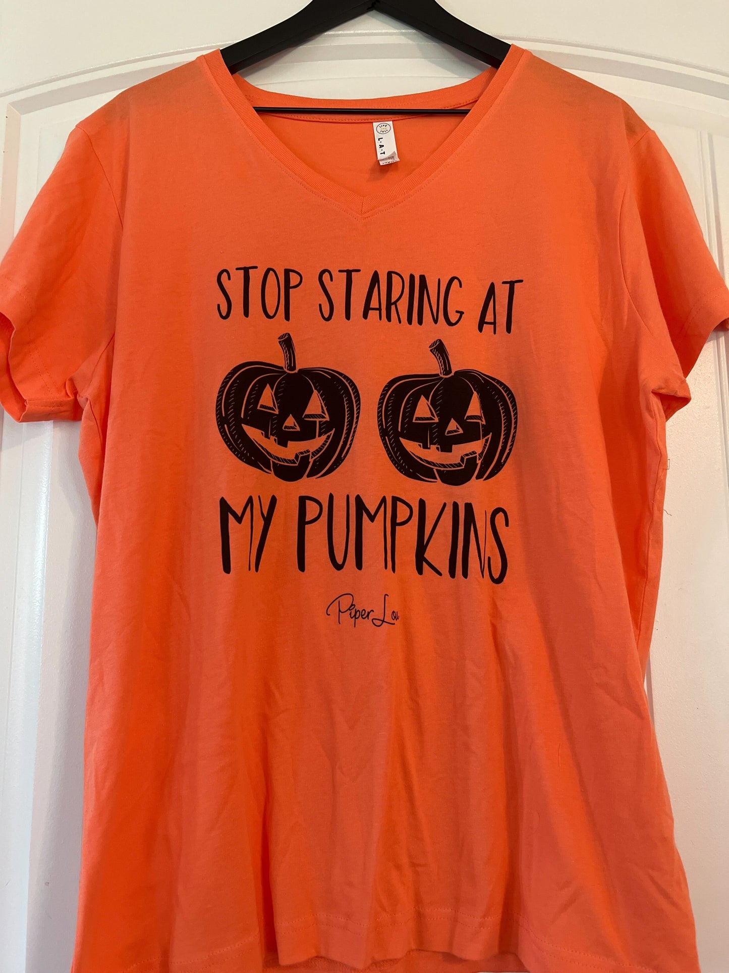 Clearance | Stop Staring at My Pumpkins Black Letters