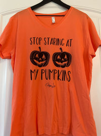 Clearance | Stop Staring at My Pumpkins Black Letters