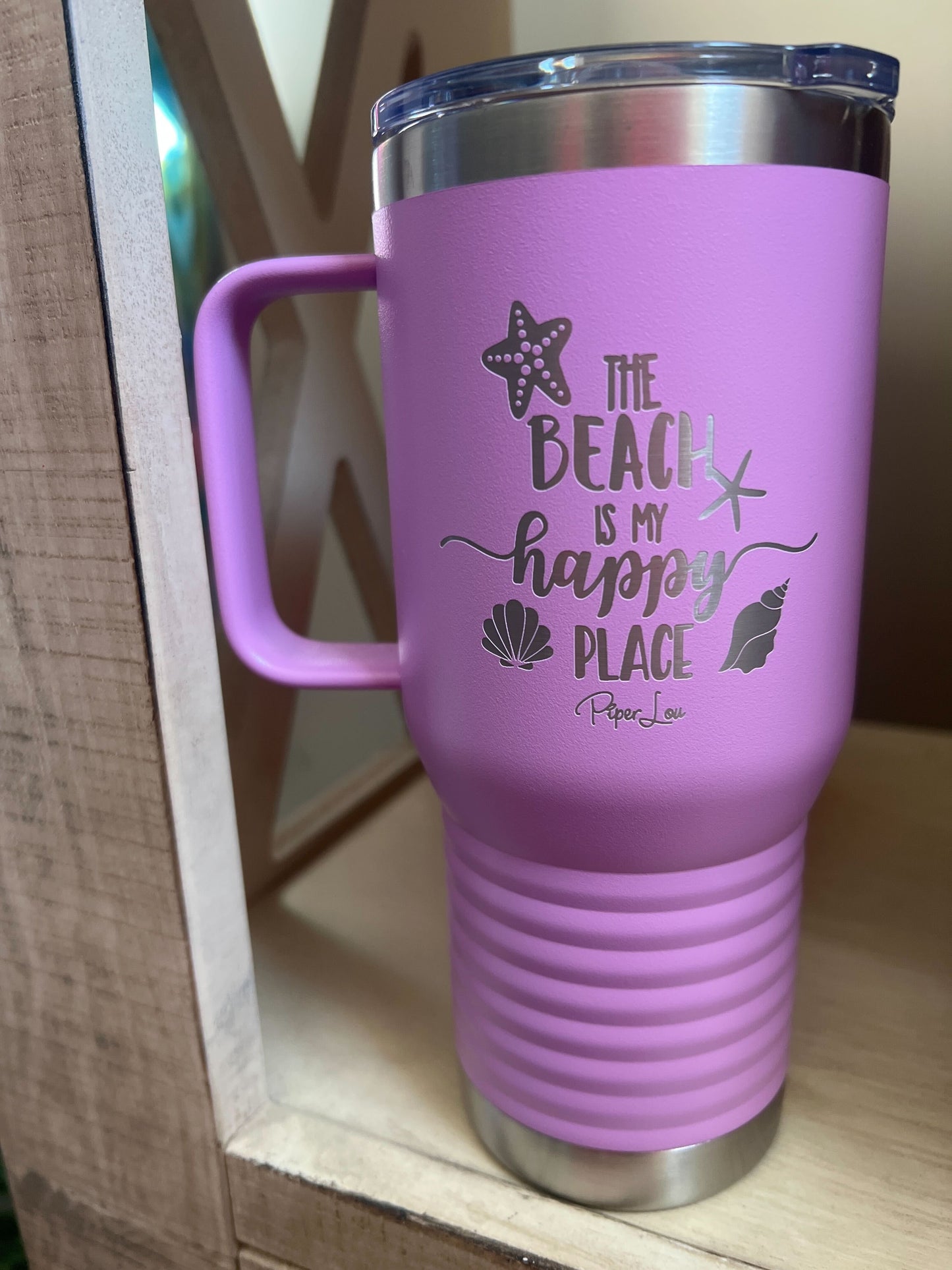 Clearance | The Beach Is My Happy Place 20oz Travel Mug
