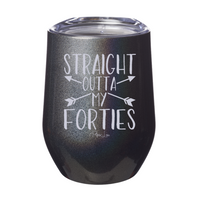 Clearance | Straight Outta My Forties Arrows Laser Etched Tumbler