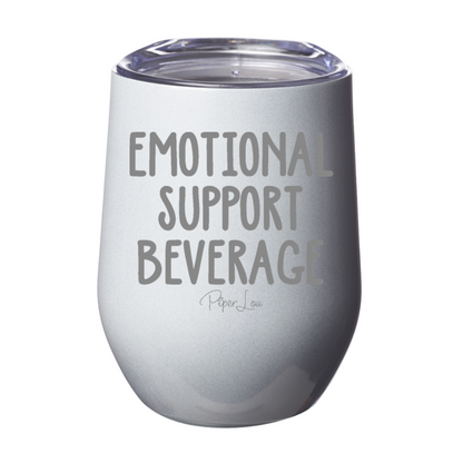 Clearance | Emotional Support Beverage 12oz Stemless Wine Cup
