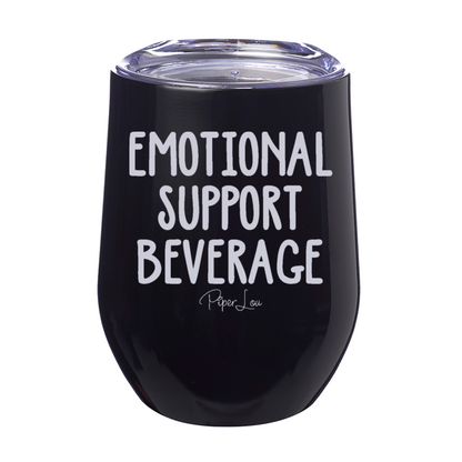 Clearance | Emotional Support Beverage 12oz Stemless Wine Cup