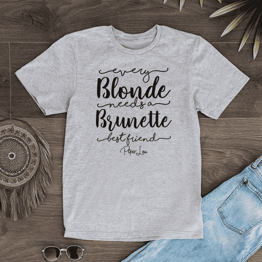 Clearance | Every Blonde Needs A Burnette Bestfriend Softstyle Tee