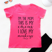 Clearance | This Is My Circus I Love My Monkeys V-Neck