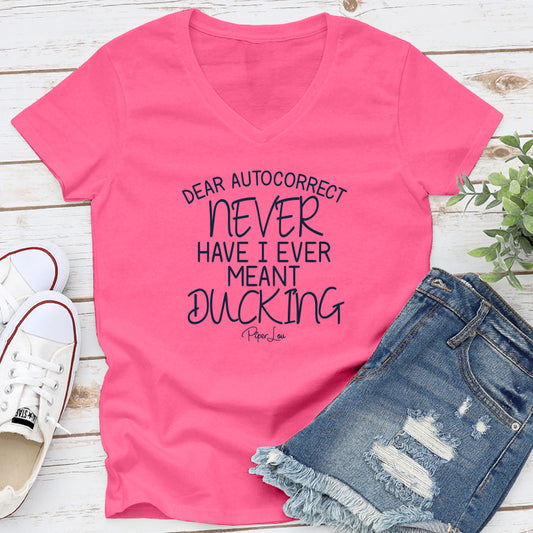 Clearance | Dear Auto Correct V-Neck