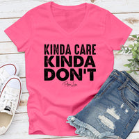 Clearance | Kinda Care Kinda Don't V-Neck