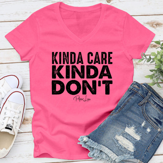 Clearance | Kinda Care Kinda Don't V-Neck
