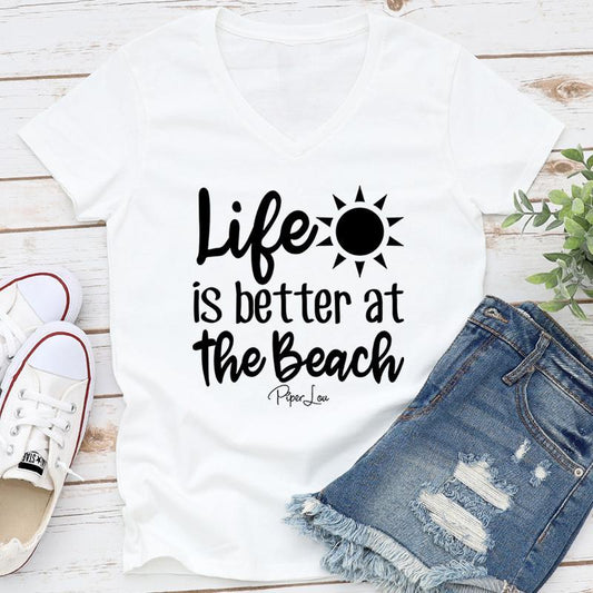 Clearance | Life Is Better At The Beach V-Neck