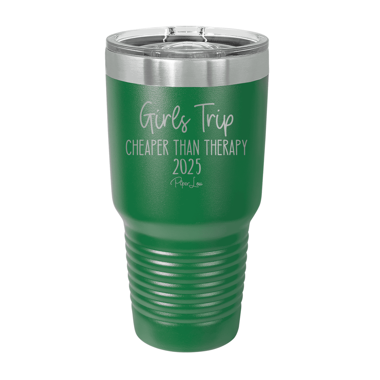 Clearance | Girls Trip Cheaper Than Therapy 2025 Laser Etched Tumbler