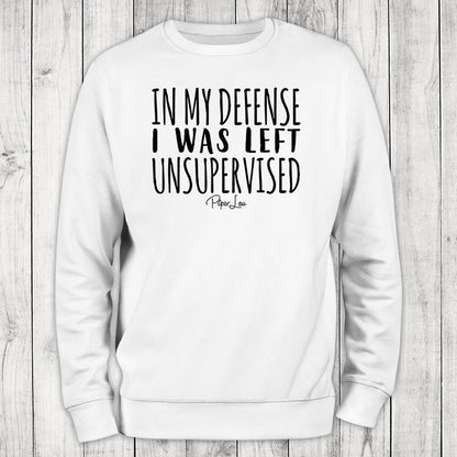 Clearance | In My Defense I Was Left Unsupervised Crewneck