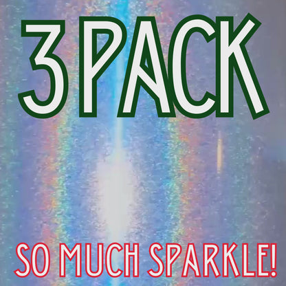 (3 PACK) Merry, Tipsy & Bright – Sparkle Mystery 12 OZ TUMBLERS
