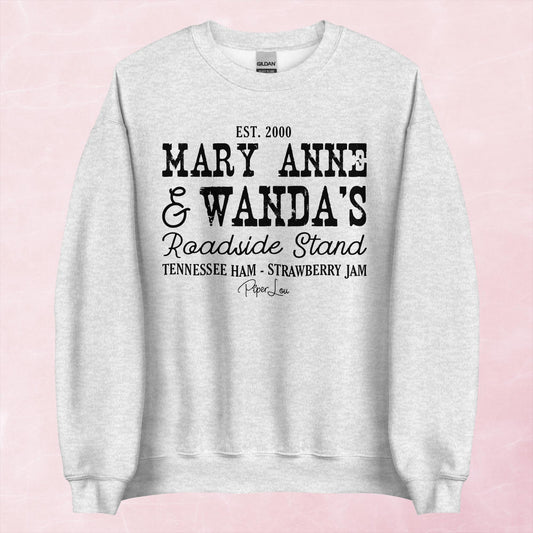 Clearance | Mary Anne And Wanda's Roadside Stand Crewneck