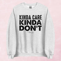 Clearance | Kinda Care Kinda Don't Color Crewneck