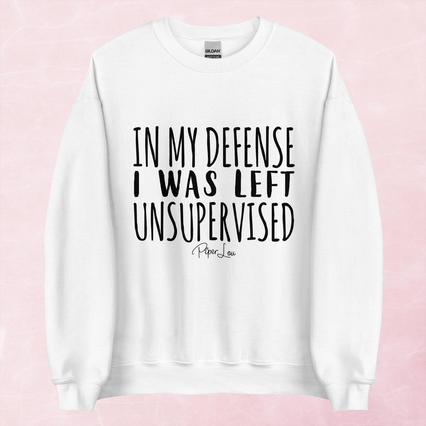 Clearance | In My Defense I Was Left Unsupervised Crewneck